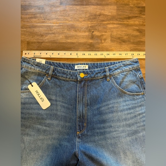 Rolla’s Studio Flare Eclipse Vintage Super High Rise Wide Leg Baggy Jeans SZ 34 - Picture 9 of 11